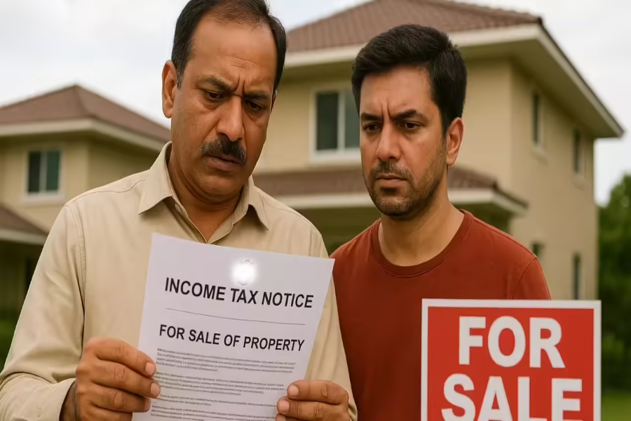 Income Tax Notice Land Purchase